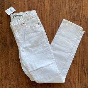 NWT Crewcuts Size 14 Boys White Skinny Jeans